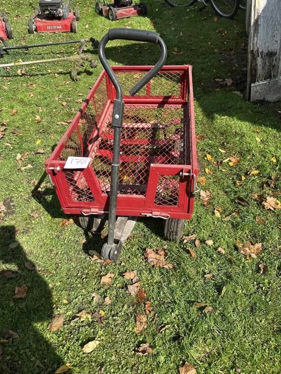 Lot 178: Steel Mesh Utility Garden Cart