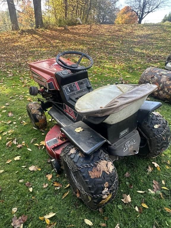 Lot 203: Dynamark 11/36 Riding Lawn Mower
