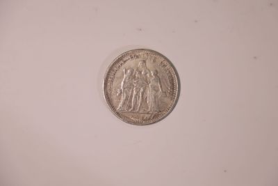 מטבע 5 פראנק צרפתי, שנת 1875, מסומן (COPY) – נמכר כרפליקה .