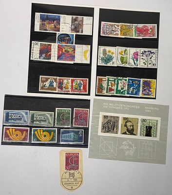 A refined and high-quality collection of West German and Europa stamps, featuring several 