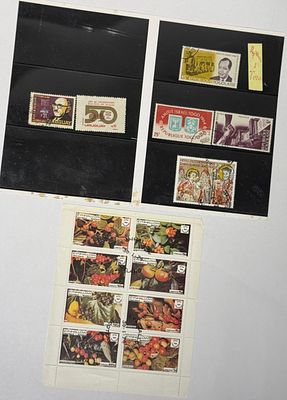 A small but highly interesting lot with notable Judaica and Israel-related philatelic content 