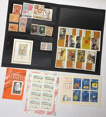 An outstanding and varied collection of Soviet stamps and souvenir sheets, spanning pre-Soviet 