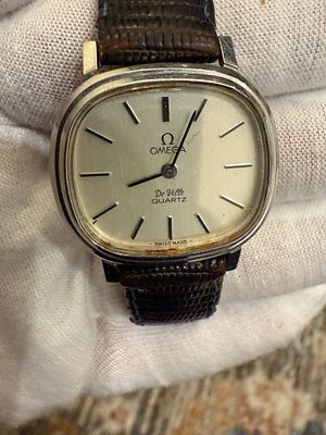 An Omega De Ville Quartz wristwatch. 
The watch is currently running, sold As Is.
