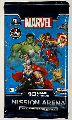 Marvel "Mission Arena" Trading Card Game booster pack – 1st Edition, sealed. Produced by 