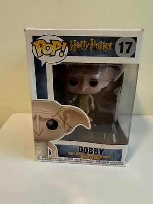 A Funko Pop! vinyl figure of Dobby, the beloved house-elf character from the Harry Potter 