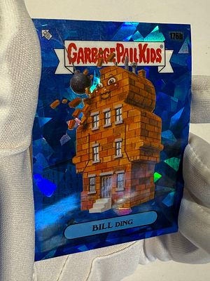 Topps Garbage Pail Kids "Sapphire Edition" card – "Bill Ding, " card No. 176b (Topps Chrome 