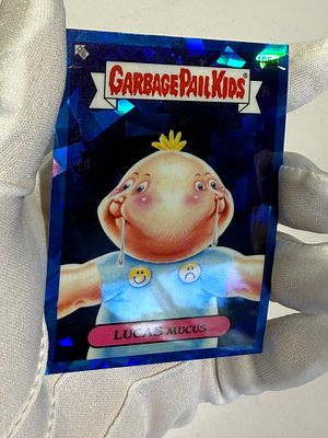 Garbage Pail Kids – "Lucas Mucus" Sapphire Chrome Card (Topps, 2022) 
An official Topps Garbage 