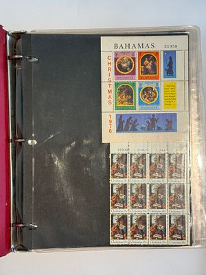 album filled with used pictorial stamps 
Condition: used/canceled, mounted in album. A colorful 