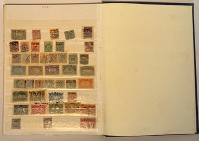 An impressive worldwide stamp album featuring a rich selection of stamps from countries around 