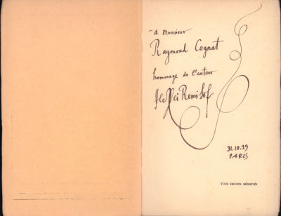 [Автограф Алексея Ремизова] Ремизов, А. Крестовые сестры [Soeurs en croix / traduit du russe 