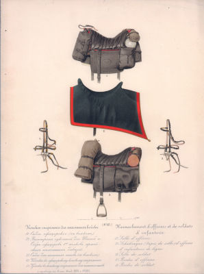 Конское снаряжение для пехотных войск. Лист № 87 к Приказам по Военному Ведомству 1887 г. № 88. 