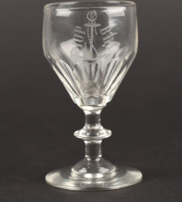 Рюмка из сервиза для командиров и офицеров морского ведомства Российской империи, с 