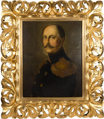 Портрет Императора Николая I. Неизвестный художник Вторая половина XIX в. Холст, масло 74 