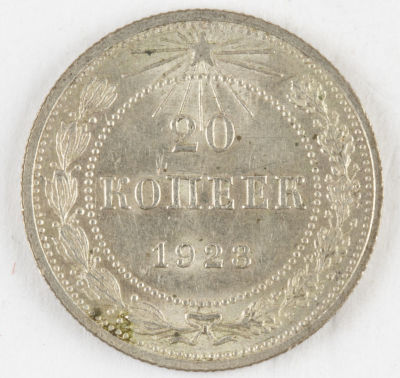 20 копеек. 1923. РСФСР. Серебро. VF