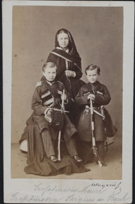 Великие князья Сергей Александрович и Павел Александрович в мундирах Собственного Его 