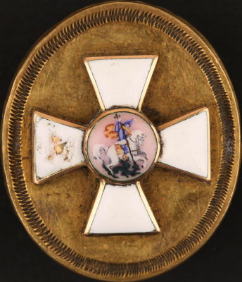 Знак ордена Святого Георгия Победоносца для крепления на Георгиевское оружие (шашку). Российская 