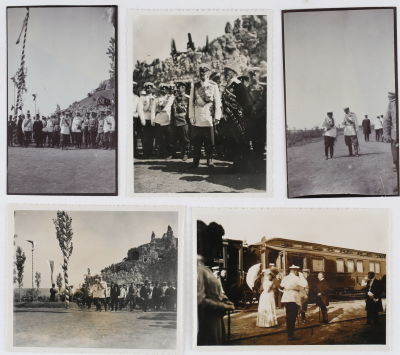 Лот из пяти фотографий пребывания Великого Князя Владимира Александровича на торжествах в честь 