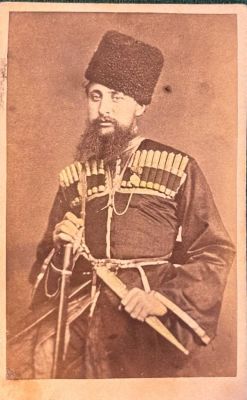 Кавказский горец. Москва. Фотоателье Ф. Вишневского. 1867–1882 гг. Размер: 10 х 6 смФотография 