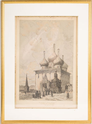 Дюран Андре (1807–1867).
Троицкий монастырь. Собор Пресвятой Богородицы и Архангельская 