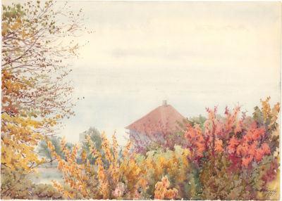 Великая Княгиня Ольга Александровна Романова (1882–1960).
Мирт над морем. Вид в окрестностях 