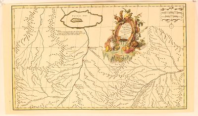 [1737 г.] Карта озера Байкал, Монгольских земель к югу от него, части Китайской Татарии 