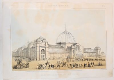 [Русский художественный листок Тимма] Здание Всемирной выставки 1862 года, в Лондоне. Лист № 26 