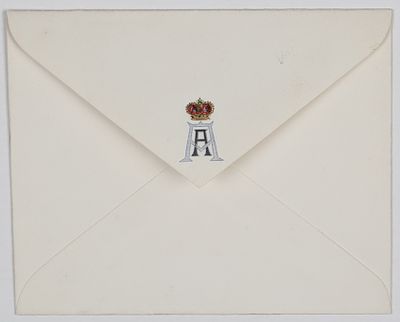 [Романовы] Почтовый конверт Цесаревича Александра Александровича, будущего Императора 