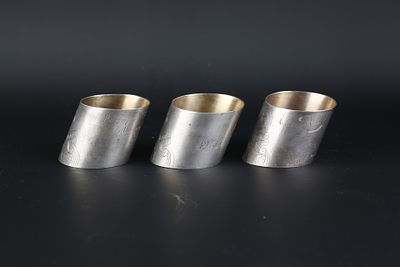 [12-я Сибирская стрелковая дивизия] Набор из 3-х колец для салфеток, принадлежавших младшему 