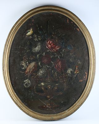 Неизвестный художник. Натюрморт с пионами. Западная Европа. 1860-е гг. (?) Холст, масло. 