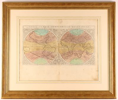 [Одна из первых карт мира. Атлас Меркатора 1627 г.] Карта мира (полушарий Земли) / сост. Герард 