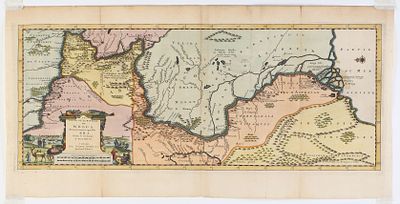 [Питер ван дер Аа. 1729 г.] Карта течения реки Волги, в древности называемой Ра. В соответствии 