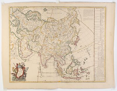 [Жан Крепи. 1774 г.] Карта Азии по последним сведениям Московитов / составил Жан Крепи. [l'Asie 
