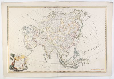 [Брион де ла Тур. 1780 г.] Карта Азии, разделённая на основные государства или страны / 