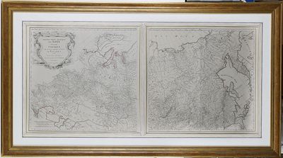 [ д’Анвиль. 1787 г. Из 2-х листов. Размер: 138 х 76 см] [Сибирь и часть Тартарии, Азиатская 