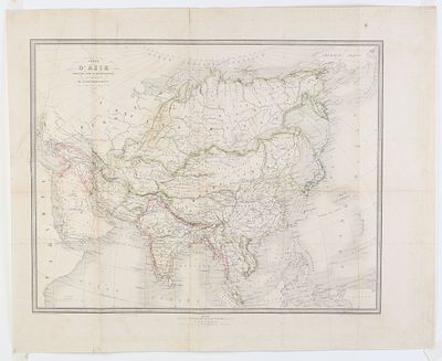 [Огюст-Анри Дюфур. 1858 г.] Карта Азии, составленная Э. Дебюассоном под руководством Э. 