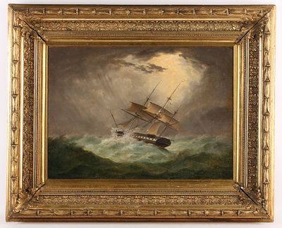 Круговихин Константин Васильевич (1815– после 1855?). Крушение корабля в Средиземном море. Втора 