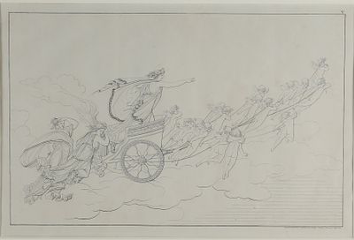 Толстой Федор Петрович (1783–1873). Венера, едущая к Амуру для козней против Душеньки. 