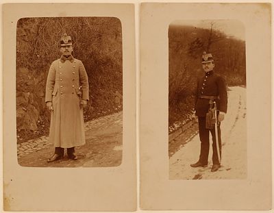 Две фотографии унтер-офицера кавалерии Австро-венгерской армии. Первая мировая война. 1. 