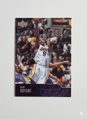 קובי בראיינט האגדה בקלף של Upper Deck שנת 2003 . קובי בראיינט האגדה בקלף של Upper Deck שנת 2003