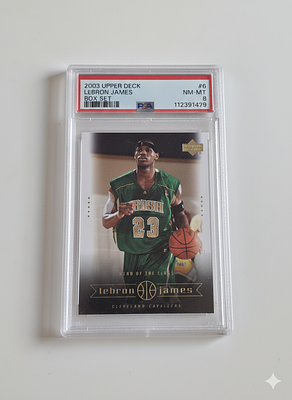 כדורסל NBA - לברון גיימס שנת 2003 Upper Deck . כדורסל NBA - קלף נדיר של לברון גיימס שנת 2003 