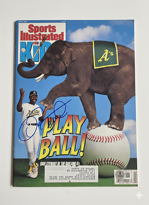 מגזין של ספורט ילוסטרטד חתום על ידי הזמר דייב סטיוארט(Dave Stewart) מאומת על ידי באקט 
. מגזין 