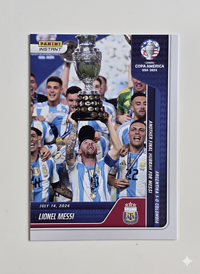 קלף מיוחד של פניני לרגל הזכיה של ארגנטינה בקופה אמריקה יצא ב12674 אלף עותקים בלבד . קלף מיוחד של 