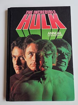 קומיקס הענק הירוק שנת 1979 כריכה קשה - The Incredible HULK Annual Authorised Edition . ספר 