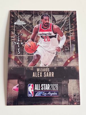 NBA - קלף מיוחד שיצא רק באול סטאר של ALEX SARR