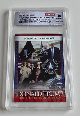 קלף מדורג 10 של דונאלנד טראמפ שנת 2021 עם הכותרת UNITED STATES SPACE FORCE