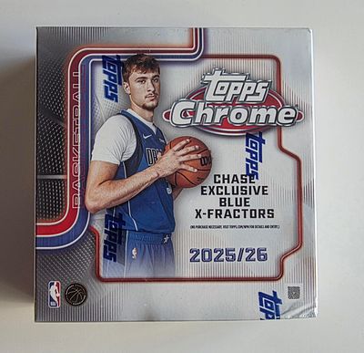 כדורסל NBA - קופסאת מגה של הסדרה הוקרתית כרום 2026 אופציה שליפה של חתימות , ממוספרים וקלפי רוקי 