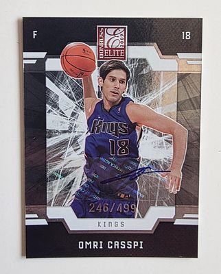 NBA כדורסל - עומרי כספי הישראלי קלף חתום ממוספר 246/499 שנת 2009 הוצאת פניני . NBA כדורסל - 