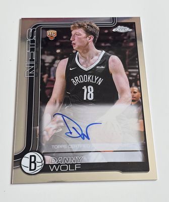 כדורסל NBA - דני וולף קלף רוקי חתום סדרת כרום הוצאת TOPPS