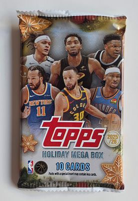 NBA - מעטפה סגורה של סדרת ההולידי של TOPPS אופציה שליפה לקלפים ממוספרים וחתימות . NBA - מעטפה 