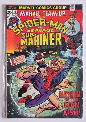 מארוול קומיקס SPIDER MAN SAVAGE SUB MARINER שנת 1973